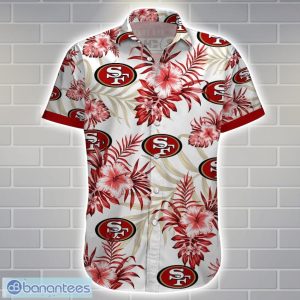 San Francisco 49ersTeam Logo Tropical 3D Hawaiian Shirt Big Fans Gift Product Photo 2