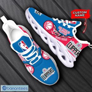 Personalized Name Los Angeles Clippers Fireball Personalized Sneakers Max Soul Shoes Product Photo 3