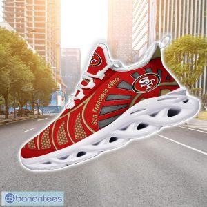 San Francisco 49ers NFLNew Designs Black And White Clunky Shoes Max Soul Shoes Sport Season Gift Product Photo 5