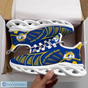 Los Angeles Rams NFLNew Designs Black And White Clunky Shoes Max Soul Shoes Sport Season Gift Product Photo 2