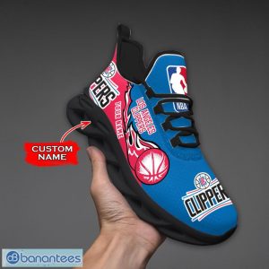 Personalized Name Los Angeles Clippers Fireball Personalized Sneakers Max Soul Shoes Product Photo 2