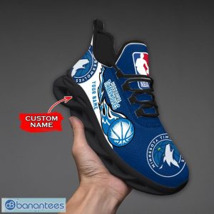 Personalized Name Minnesota Timberwolves Fireball Personalized Sneakers Max Soul Shoes Product Photo 2