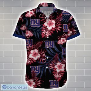 New York GiantsTeam Logo Tropical 3D Hawaiian Shirt Big Fans Gift Product Photo 2