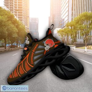 Cleveland Browns NFLNew Designs Black And White Clunky Shoes Max Soul Shoes Sport Season Gift Product Photo 4