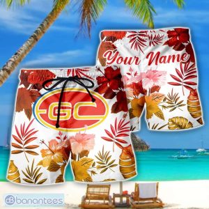 Gold Coast Suns AFL Summer Gift For Mens Personalized Name Beach Shorts Product Photo 1