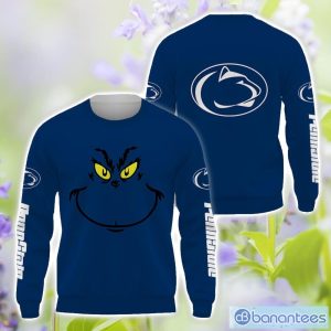 Penn State Nittany Lions Grinch Face All Over Printed 3D TShirt Sweatshirt Hoodie Unisex For Men And Women Product Photo 2