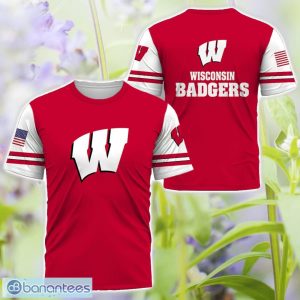 Wisconsin Badgers Logo Team 3D T-Shirt Sweatshirt Hoodie Zip Hoodie For Men Women Product Photo 3
