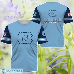 North Carolina Tar Heels Logo Team 3D T-Shirt Sweatshirt Hoodie Zip Hoodie For Men Women Product Photo 3