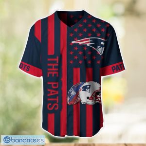 New England Patriots Custom Name and Number Baseball Jersey Shirt Product Photo 2