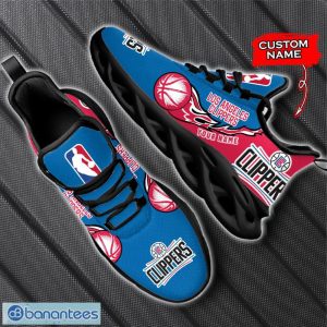 Personalized Name Los Angeles Clippers Fireball Personalized Sneakers Max Soul Shoes Product Photo 4