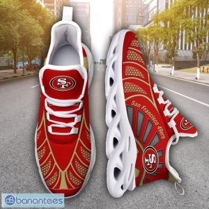 San Francisco 49ers NFLNew Designs Black And White Clunky Shoes Max Soul Shoes Sport Season Gift Product Photo 6