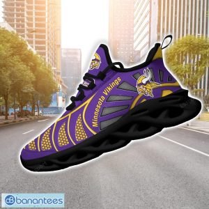 Minnesota Vikings NFLNew Designs Black And White Clunky Shoes Max Soul Shoes Sport Season Gift Product Photo 3