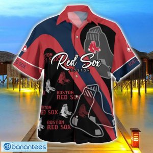 Boston Red Sox Hawaii Shirt Big Logo 3D Printing Hawaiian Shirt For Men And Women Product Photo 3