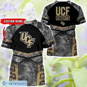UCF Knights Grey Black Hunting 3D T-Shirt Hoodie Sweatshirt Zip Hoodie Custom Name Product Photo 3