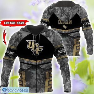 UCF Knights Grey Black Hunting 3D T-Shirt Hoodie Sweatshirt Zip Hoodie Custom Name Product Photo 4