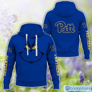 Pittsburgh Panthers Grinch Face All Over Printed 3D TShirt Sweatshirt Hoodie Unisex For Men And Women Product Photo 1