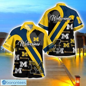 Michigan Wolverines Hawaii Shirt Big Logo 3D Printing Hawaiian Shirt For Men And Women Product Photo 1