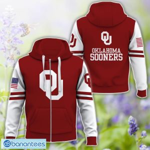 Oklahoma Sooners Logo Team 3D T-Shirt Sweatshirt Hoodie Zip Hoodie For Men Women Product Photo 4