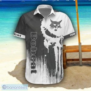 Bobcat 3D Printing Hawaiian Shirt Summer Beach Shirt For Fans Custom Name Product Photo 2