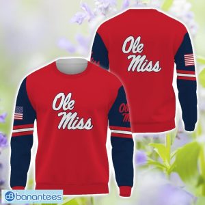 Ole Miss Rebels Logo Team 3D T-Shirt Sweatshirt Hoodie Zip Hoodie For Men Women Product Photo 2