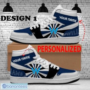 Custom Name F1 Racing Williams Racing Air Jordan 1 Hightop Sneakers For Men Women Fans Gift - F1 Racing Williams Racing Air Jordan 1 Hightop Sneakers Style 1