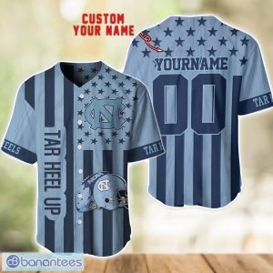 North Carolina Tar Heels Custom Name and Number NCAA Baseball Jersey Shirt Product Photo 1
