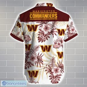 Washington CommandersTeam Logo Tropical 3D Hawaiian Shirt Big Fans Gift Product Photo 3