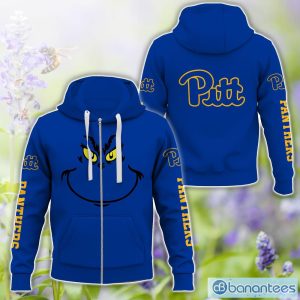 Pittsburgh Panthers Grinch Face All Over Printed 3D TShirt Sweatshirt Hoodie Unisex For Men And Women Product Photo 4