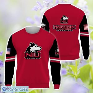 Northern Illinois Huskies Logo Team 3D T-Shirt Sweatshirt Hoodie Zip Hoodie For Men Women Product Photo 2
