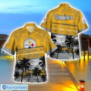 Pittsburgh Steelers Logo Team Tropical Coconut Hawaii Shirt For Men And Women Product Photo 1