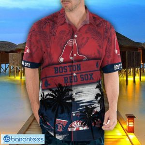 Boston Red Sox Logo Team Tropical Coconut Hawaii Shirt For Men And Women Product Photo 4