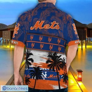 New York Mets Logo Team Tropical Coconut Hawaii Shirt For Men And Women Product Photo 2