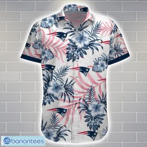 New England PatriotsTeam Logo Tropical 3D Hawaiian Shirt Big Fans Gift Product Photo 2