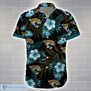 Jacksonville JaguarsTeam Logo Tropical 3D Hawaiian Shirt Big Fans Gift Product Photo 2