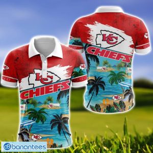 Kansas City Chiefs Chargers Tropical Beach Pattern 3D Polo Shirt For Fans Product Photo 1