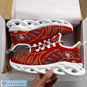 San Francisco 49ers NFLNew Designs Black And White Clunky Shoes Max Soul Shoes Sport Season Gift Product Photo 2