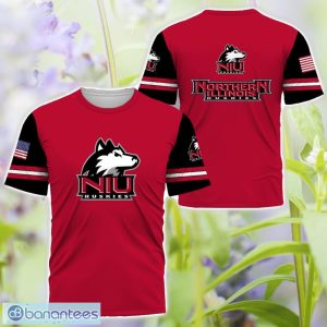 Northern Illinois Huskies Logo Team 3D T-Shirt Sweatshirt Hoodie Zip Hoodie For Men Women Product Photo 3