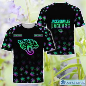 Jacksonville Jaguars Personalized Name Weed pattern All Over Printed 3D TShirt Hoodie Sweatshirt Product Photo 3