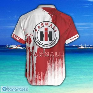 Farmall 3D Printing Hawaiian Shirt Summer Beach Shirt For Fans Custom Name Product Photo 3