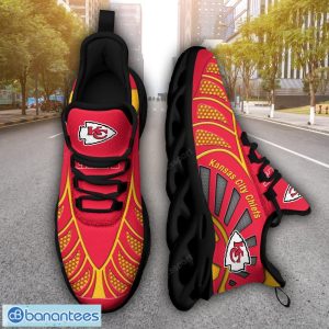 Kansas City Chiefs NFLNew Designs Black And White Clunky Shoes Max Soul Shoes Sport Season Gift Product Photo 1