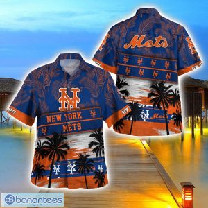New York Mets Logo Team Tropical Coconut Hawaii Shirt For Men And Women Product Photo 1