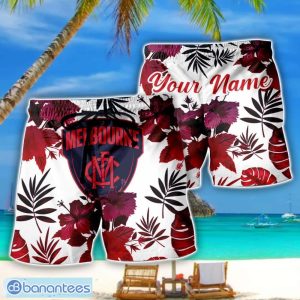 Melbourne Demons AFL Summer Gift For Mens Personalized Name Beach Shorts Product Photo 1