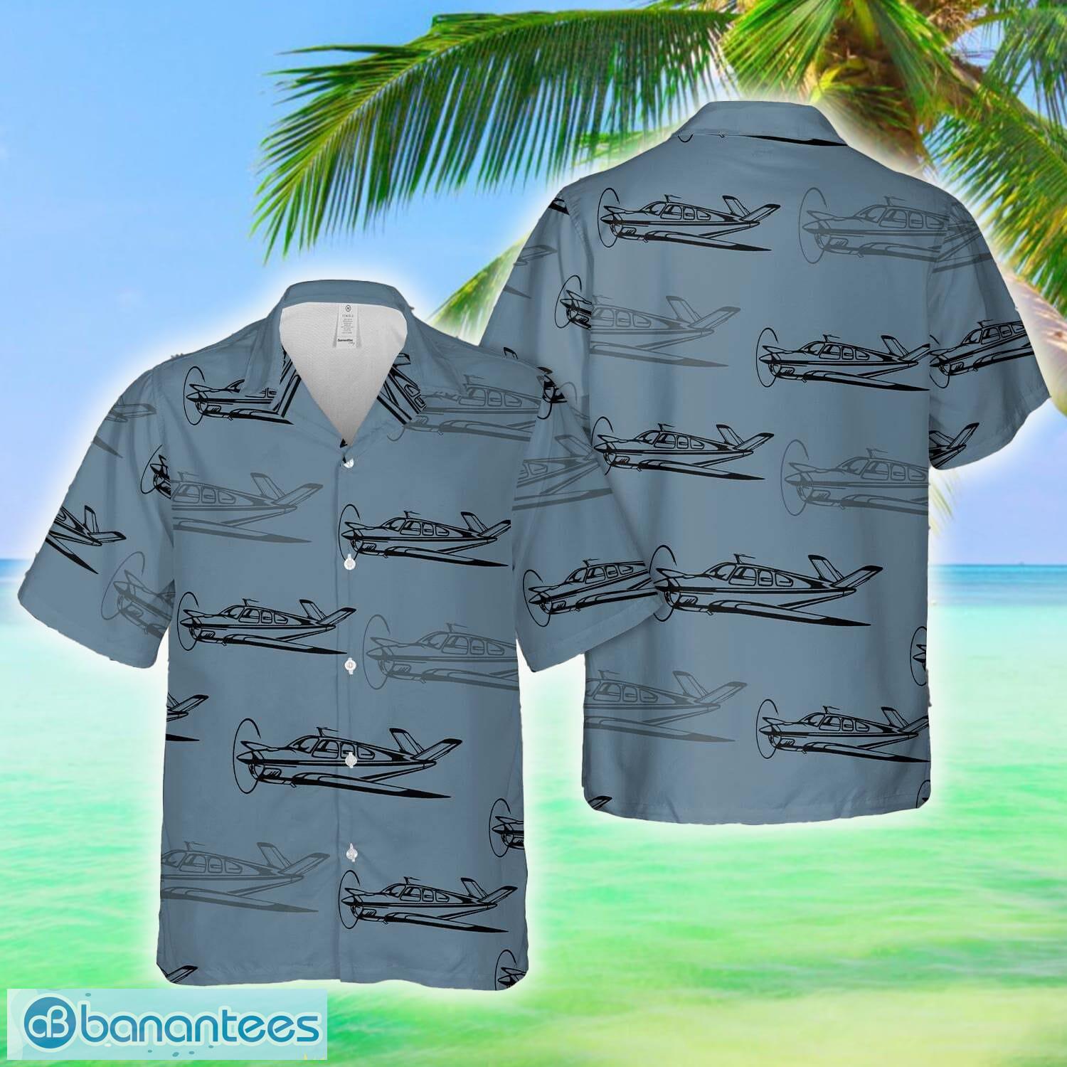 airplan vtail silhouette hawaiian shirt image AIRPLAN V_tail Silhouette Hawaiian Shirt - AIRPLAN V_tail Silhouette Hawaiian Shirt
