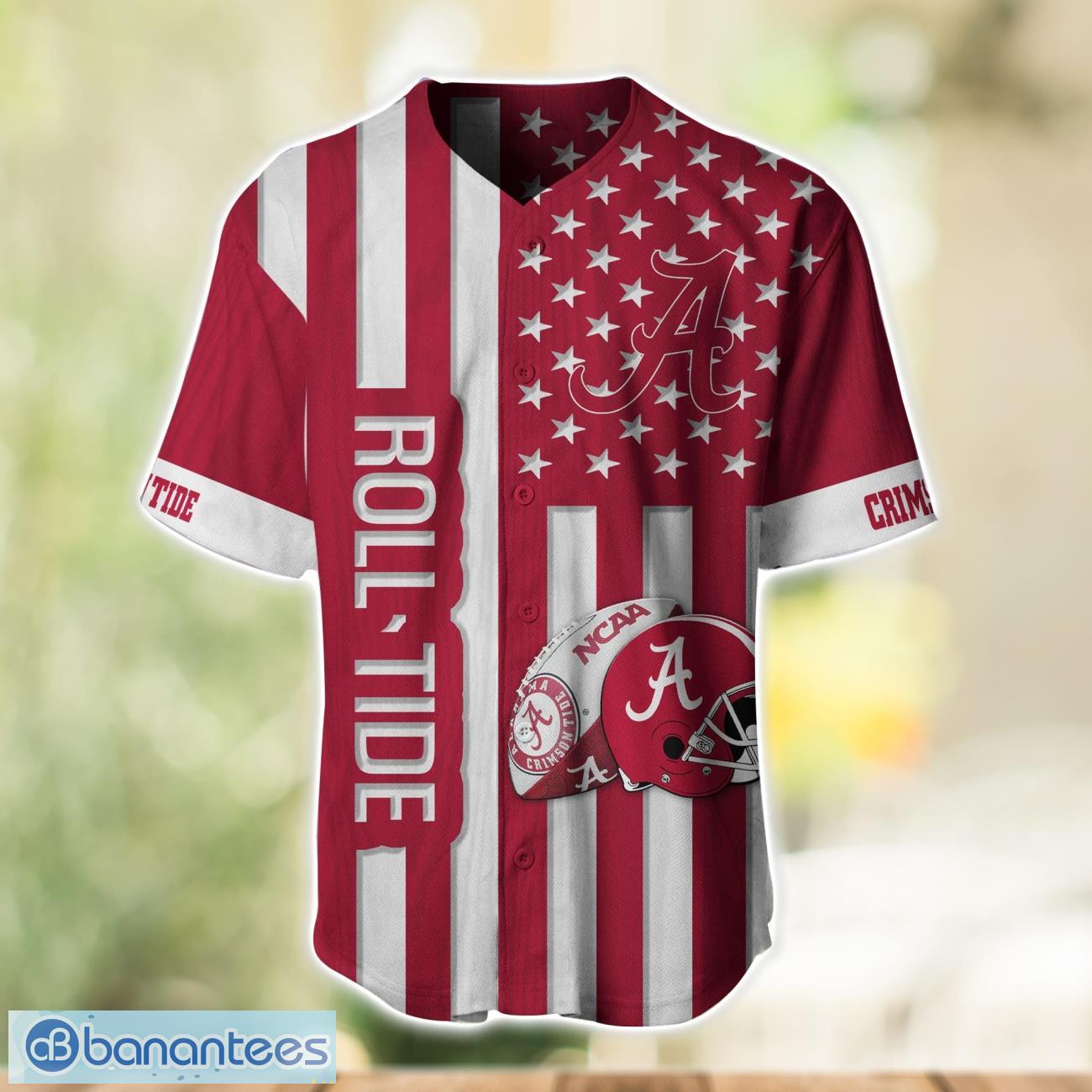 alabama crimson tide custom name and number ncaa baseball jersey shirt 1 image Alabama Crimson Tide Custom Name and Number NCAA Baseball Jersey Shirt Product Photo 2