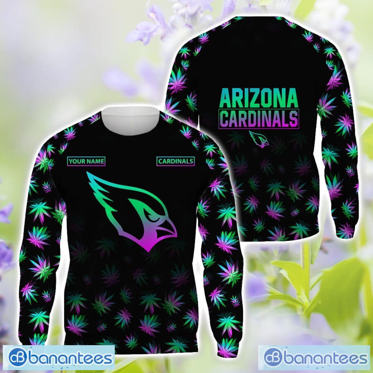 arizona cardinals personalized name weed pattern all over printed 3d t shirt hoodie sweatshirt image Arizona Cardinals Personalized Name Weed pattern All Over Printed 3D T-Shirt Hoodie Sweatshirt Product Photo 1