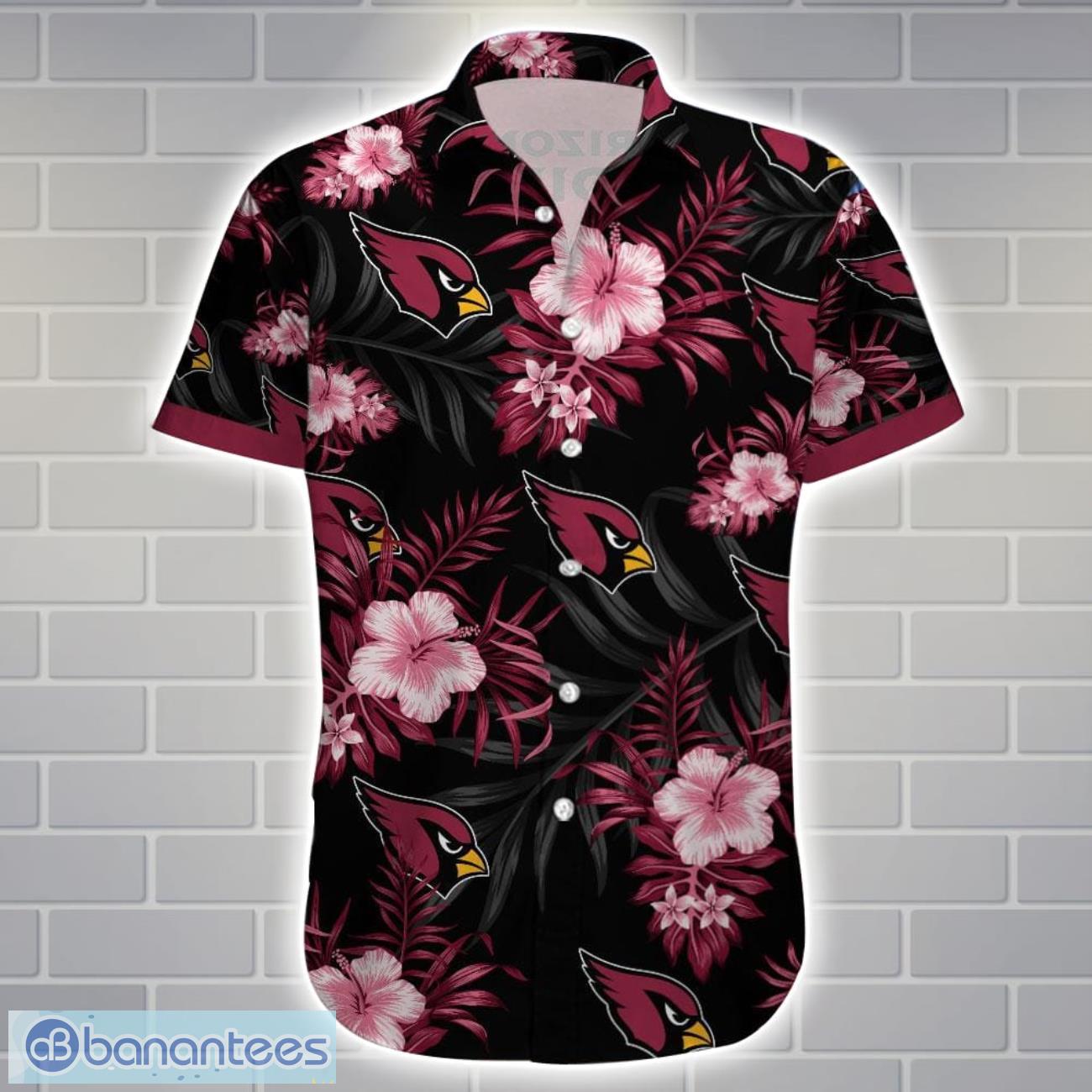 arizona cardinalsteam logo tropical 3d hawaiian shirt big fans gift 1 image Arizona CardinalsTeam Logo Tropical 3D Hawaiian Shirt Big Fans Gift Product Photo 2