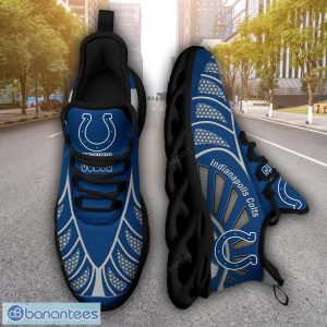 Indianapolis Colts NFLNew Designs Black And White Clunky Shoes Max Soul Shoes Sport Season Gift Product Photo 1