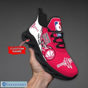 Personalized Name Houston Rockets Fireball Personalized Sneakers Max Soul Shoes Product Photo 2