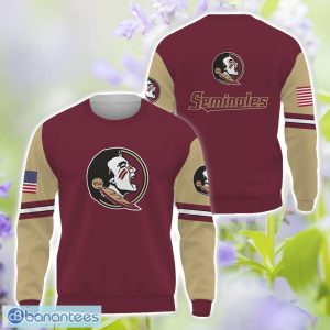 Florida State Seminoles Logo Team 3D T-Shirt Sweatshirt Hoodie Zip Hoodie For Men Women Product Photo 2