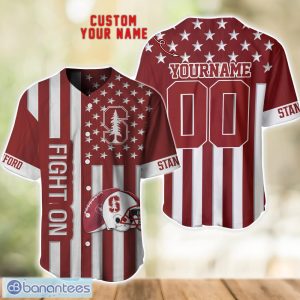 Stanford Cardinal Custom Name and Number NCAA Baseball Jersey Shirt Product Photo 1